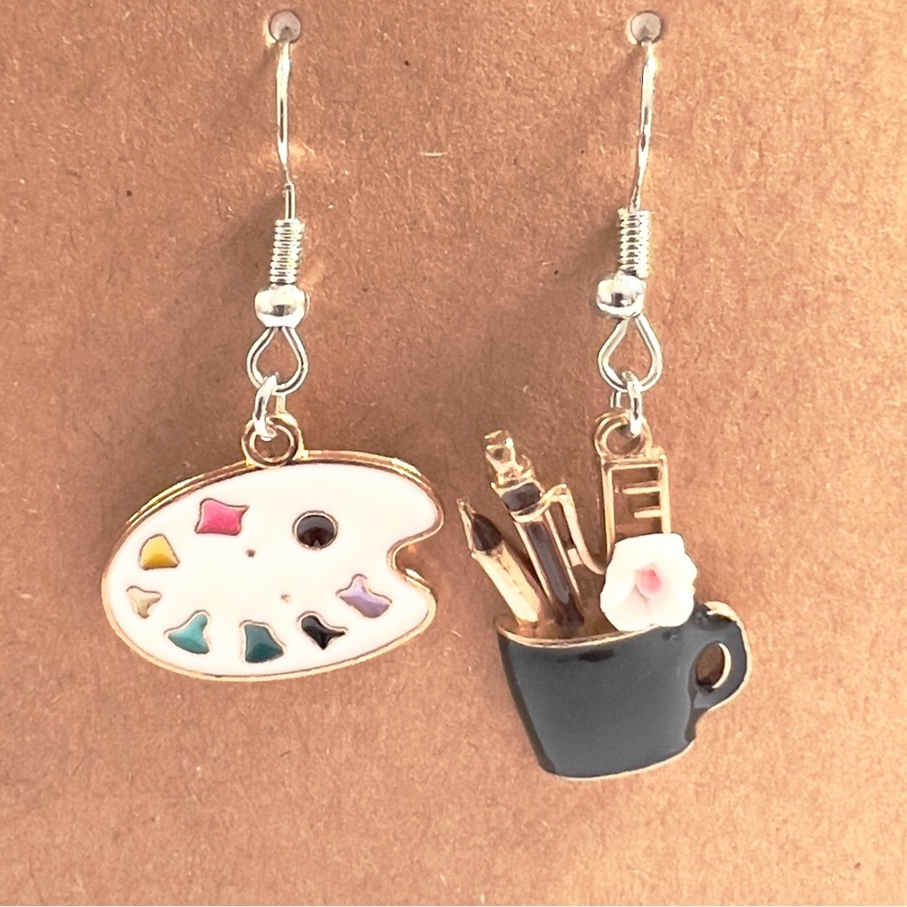 Artist Mismatched Dangle Earrings